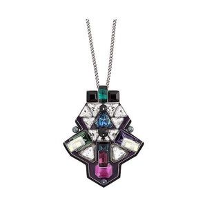 Swarovski Geometric Crystal Pendant Long Necklace